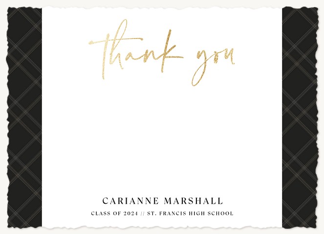 Charming Script Thank You Cards 