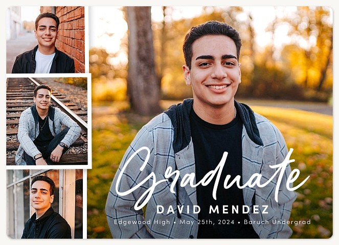 Brush Lettering Graduation Cards