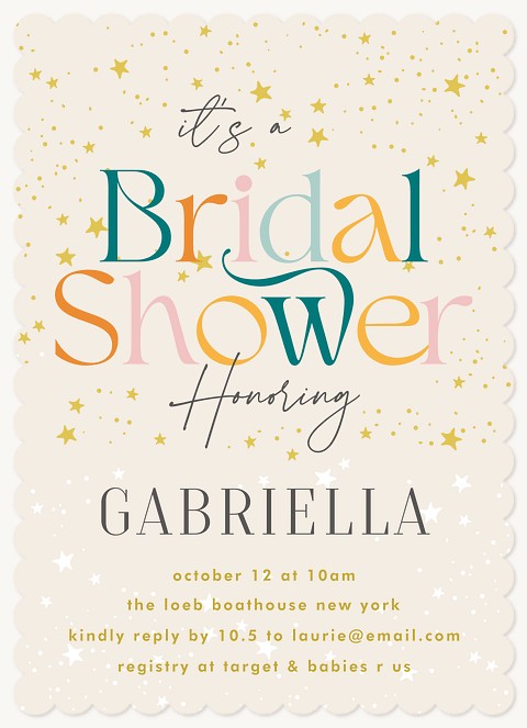 Bridal Bash Bridal Shower Invitations