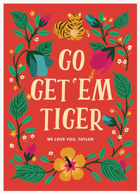 Get’em Tiger Greeting Cards