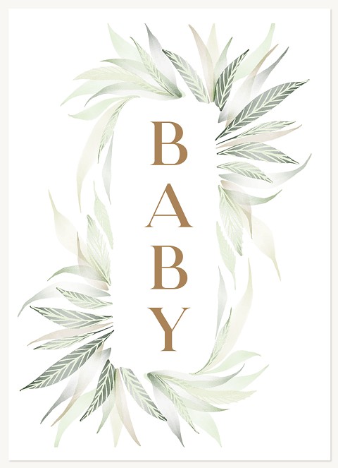 Botanical Baby Greeting Cards