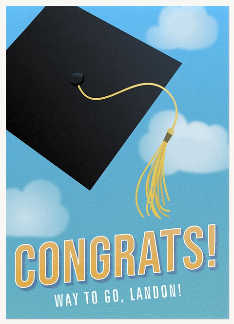 Congrats Cap Greeting Cards