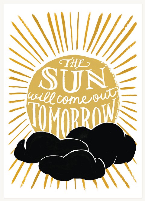 Hopeful Sun Greeting Cards