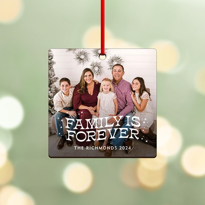 Family Is Forever Personalized Ornaments