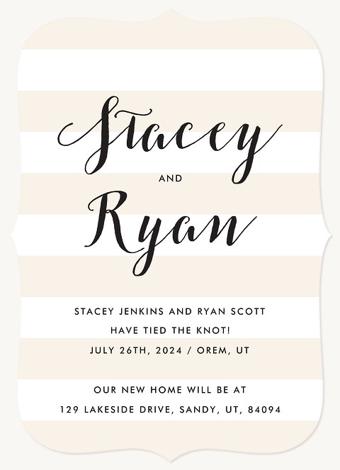 Chic Announcement Wedding Announcements