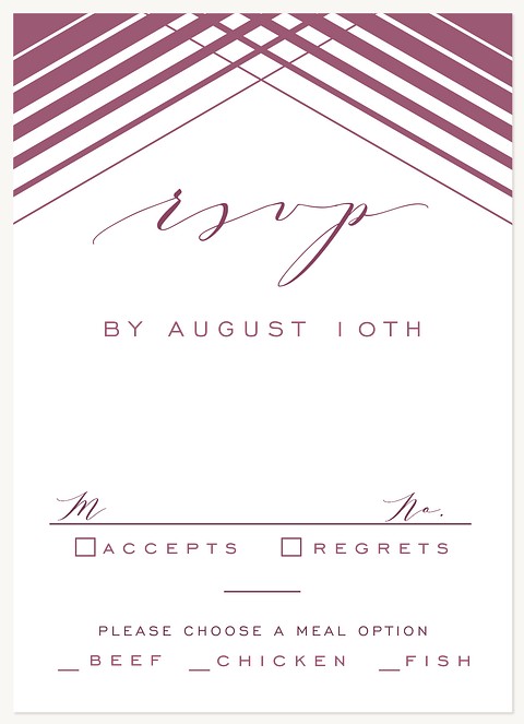 Everlasting Wedding RSVP Cards