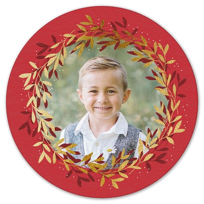 Gilded Wreath Custom Coasters