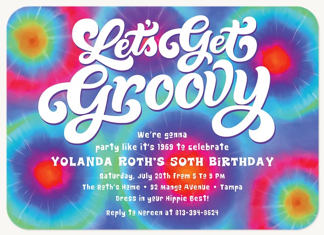 Feeling Groovy Party Invitations