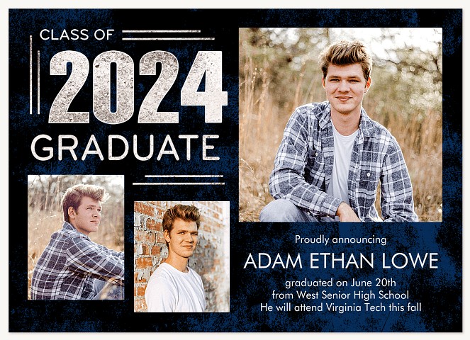 Silver & Indigo | Graduation Announcements