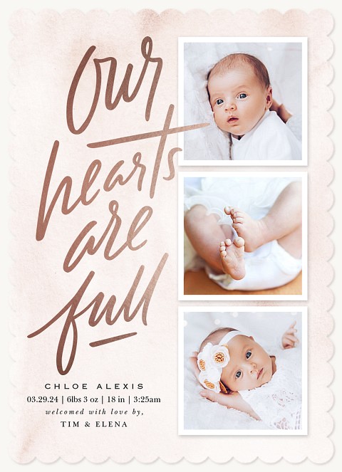 Full Hearts Baby Announcements