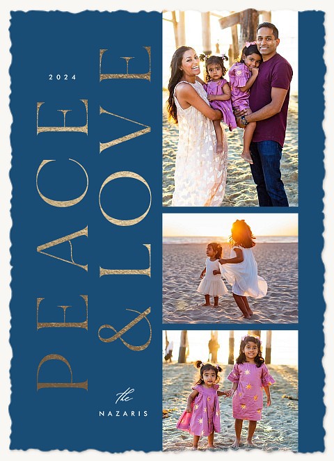 Classic Peace Photo Holiday Cards