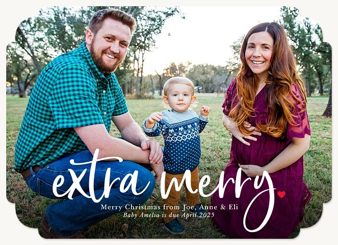 Extra Merry Photo Holiday Cards