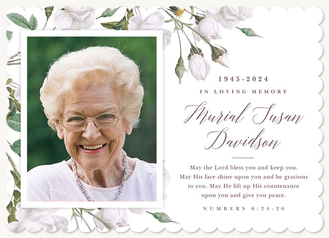Floral Garden Memorial & Sympathy Cards