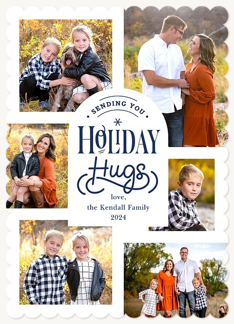 Holiday Hugs Personalized Holiday Cards