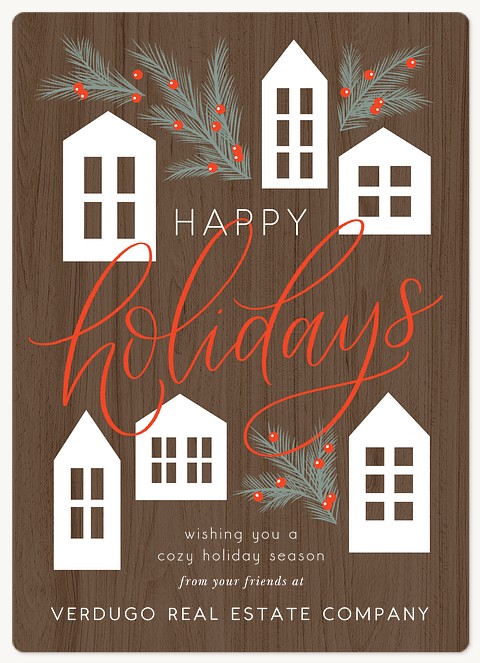 Homes for the Holiday Holiday & Christmas Magnet Cards