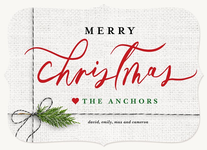 Christmas Twine Personalized Holiday Cards