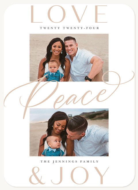 Featured Peace Personalized Holiday Cards