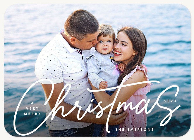 Modern Tidings Personalized Holiday Cards