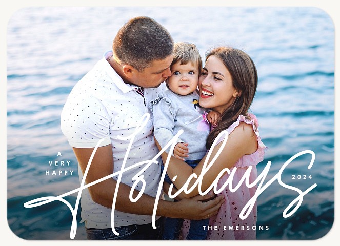 Modern Tidings Personalized Holiday Cards