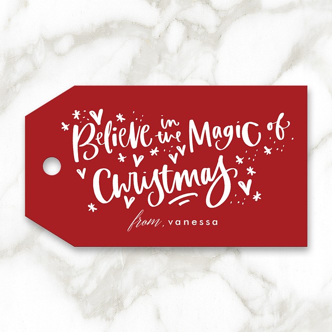 Magic of Christmas Custom Gift Tags