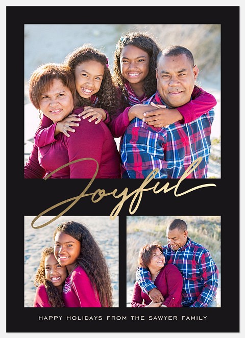 Sweeping Joy Holiday Photo Cards