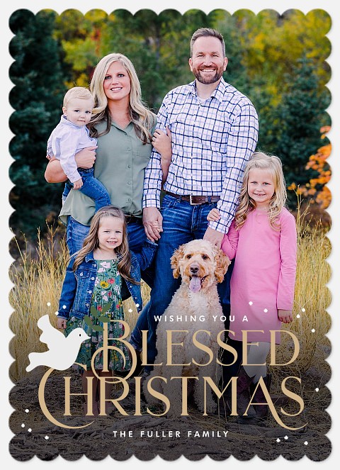 Blessed Dove Holiday Photo Cards