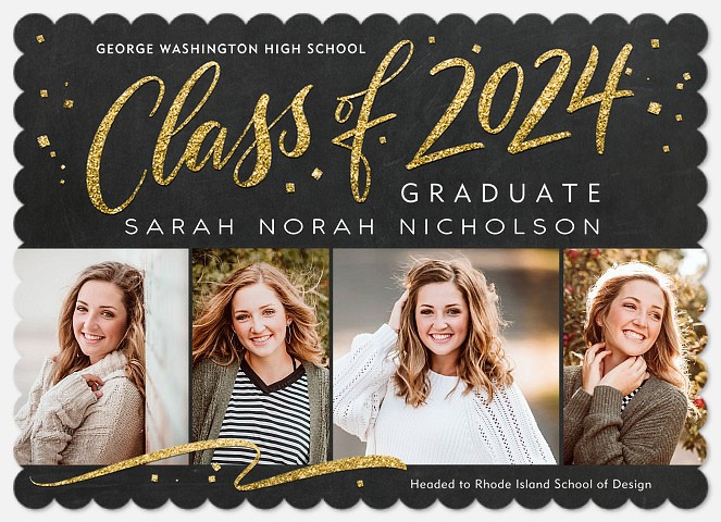 Confetti & Gold Graduation Cards