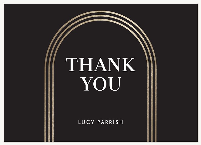 Glamorous Archway Thank You Cards 