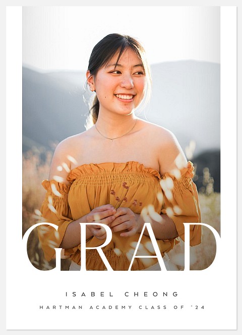 Minimalist Grad Graduation Cards