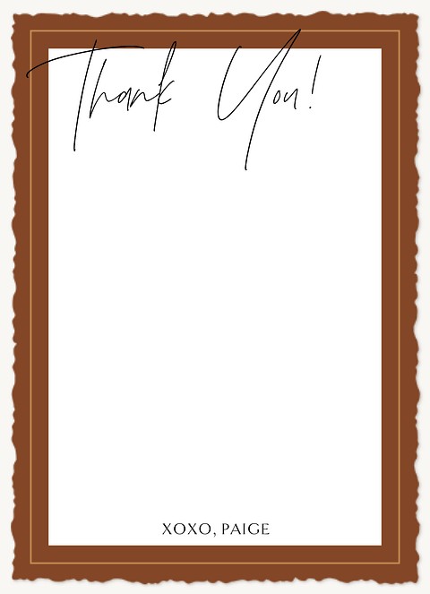 Classic Frame Thank You Cards 