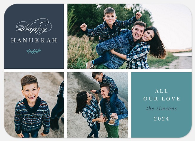 Little Script Hanukkah Photo Cards