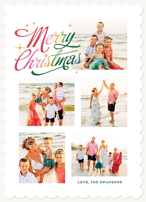 Cheerful Collage Christmas Cards