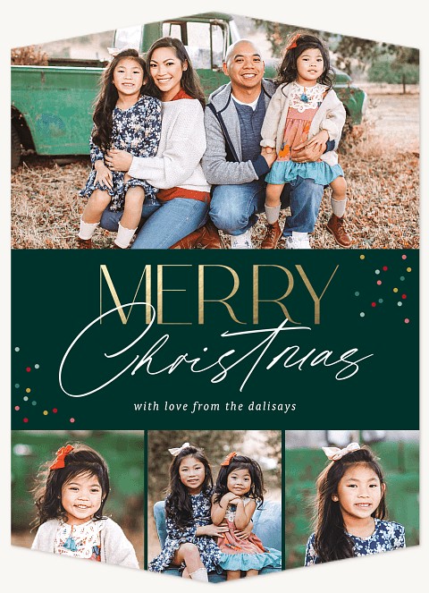 Modern Holiday Photo Holiday Cards