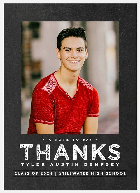 Slate Billboard Thank You Cards 