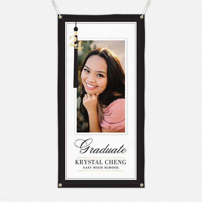 Chic Year Tassel Graduation Banners