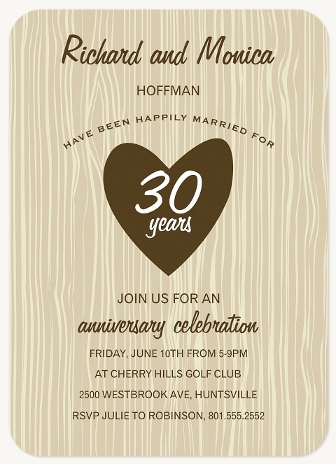 Forever Together Wedding Anniversary Invitations