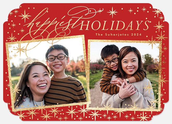 Glistening Greetings Holiday Photo Cards