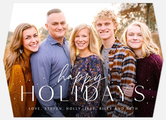 Modern Type Holiday Photo Cards