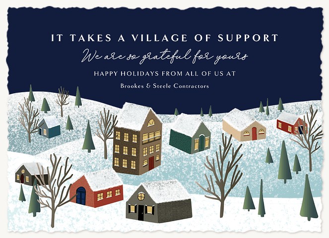 Takes A Village Business Holiday Cards