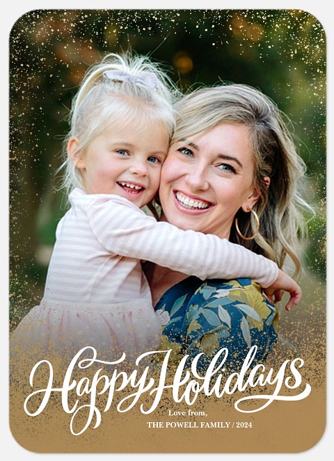 Textured Tidings Holiday Photo Cards