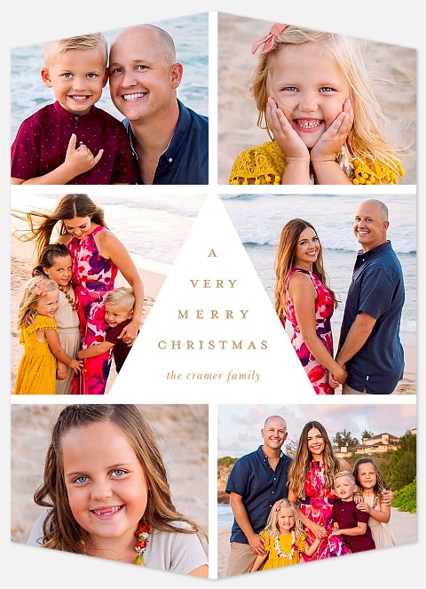 Modern Tree Holiday Photo Cards