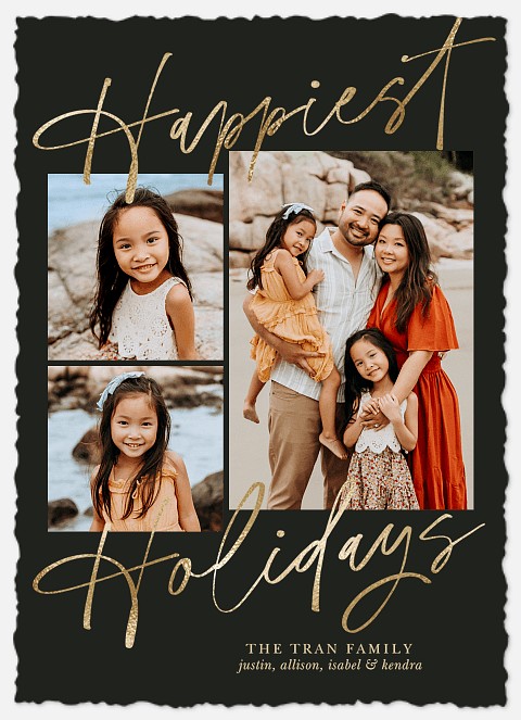 Elegant Tone Holiday Photo Cards