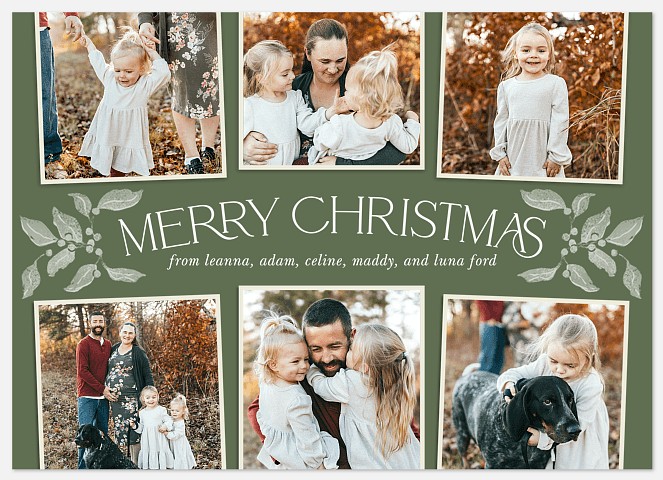 Seasonal Six Holiday Photo Cards