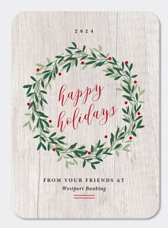 Mistletoe Wreath Card