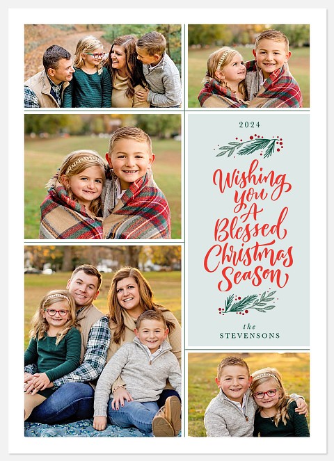 Blessed Season Holiday Photo Cards