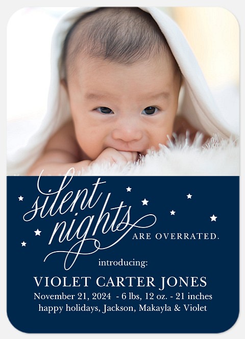 Silent Nights Holiday Photo Cards