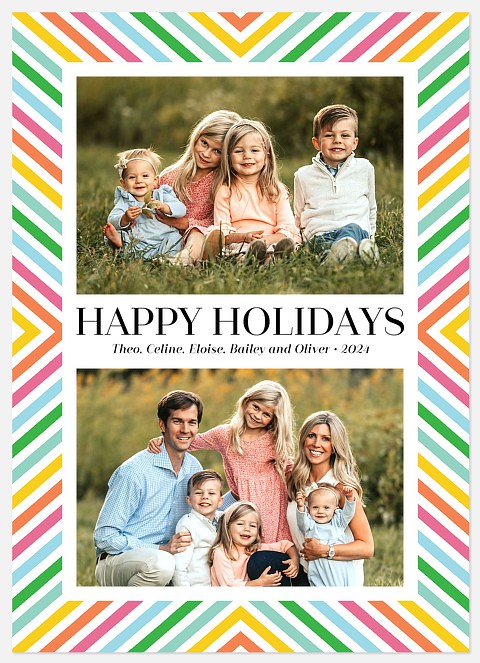 Vivid Vibes Holiday Photo Cards