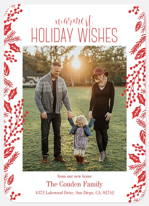 Iconic Foliage Holiday Photo Cards