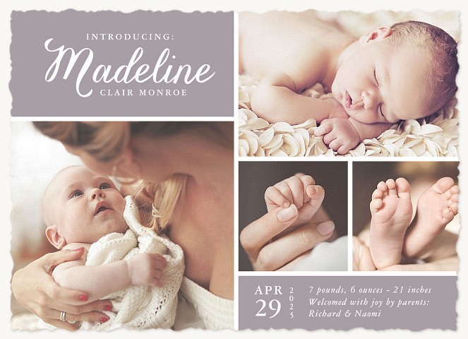 Adorable Gift Baby Announcements