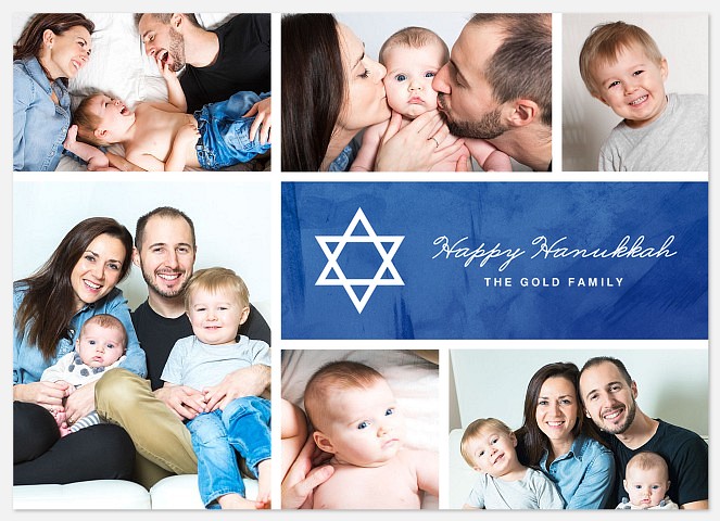 Watercolor Hanukkah Hanukkah Photo Cards